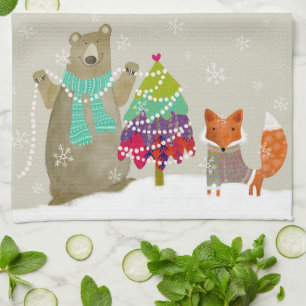  Bear and Fox Kitchen Towel