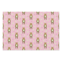 Bear and friends wrapping paper