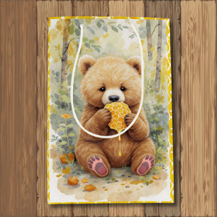  Bear and Honey Baby Shower Medium Gift Bag