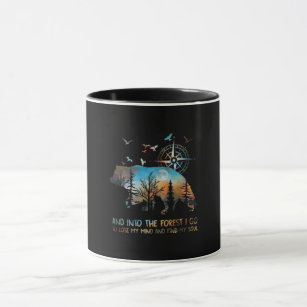 Bear And Into The Forest I Go To Lose My Mind Gift Mug