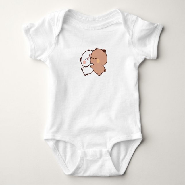 Bear and Panda Bubu Dudu Balloon Baby Bodysuit (Front)