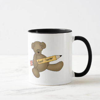 Bear and Pencil Best Teacher Mug