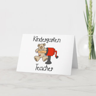 Bear and Sharpener Kindergarten Teacher Card