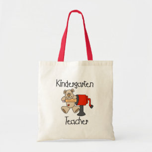 Bear and Sharpener Kindergarten Teacher Tote Bag
