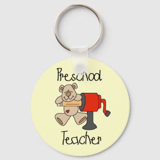 Bear and Sharpener Preschool Teacher Key Ring