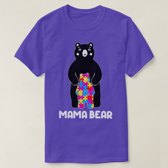 Bear and Son Autism Awareness Month T-Shirt (Design Front)