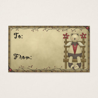 Bear Angel - Country/Prim Gift Tags