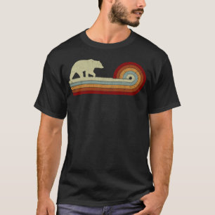 Bear Animal Men Women Retro Style Distressed T-Shirt