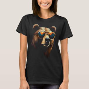 Bear Animal Sunglasses T-Shirt