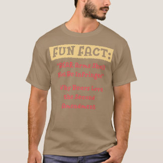 BEAR Arms Shall Not Be Infringed Funny Animal Pun T-Shirt