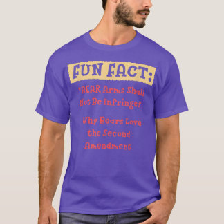 BEAR Arms Shall Not Be Infringed Funny Animal Pun  T-Shirt