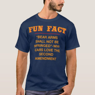 Bear Arms Shall Not Be Infringed Funny Animal Pun T-Shirt
