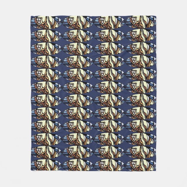 Bear Art Blanket Native Art Bear Blankets (Front)