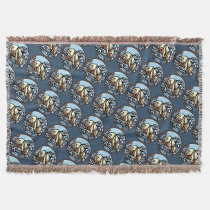 Bear Art Blanket Native Polar Bear Throw Blanket