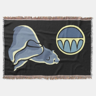 Bear Art Blanket Native Polar Bear Throw Blanket
