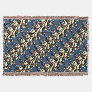 Bear Art Blanket Native Polar Bear Throw Blanket