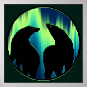 Bear Art Print Tribal Bear Poster Print SM
