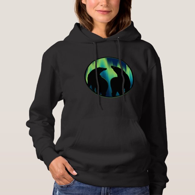 Bear Art Women's Hoodie Aurora Bear Hooded Shirt (Front)