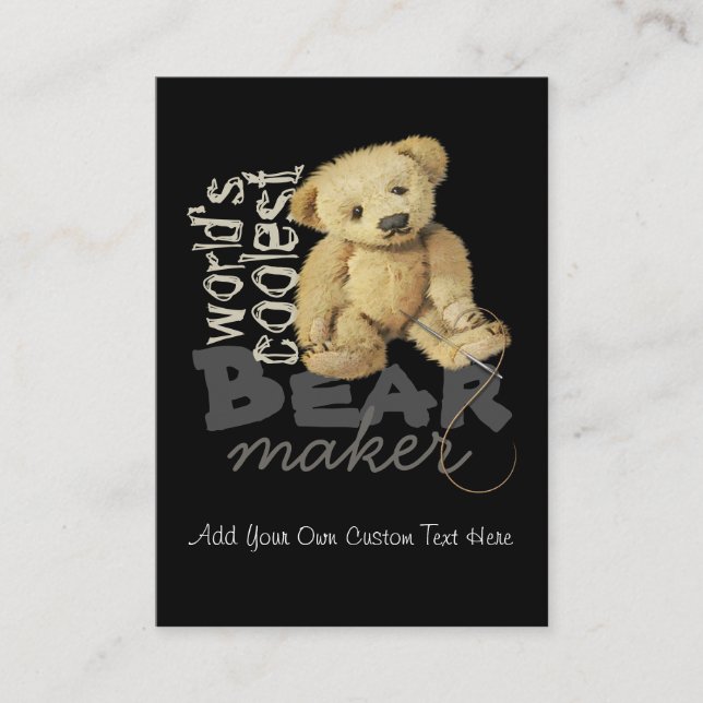 Bear Artists Design Personalised Business Cards (Front)