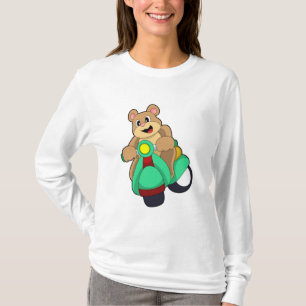Bear as Biker with Scooter.PNG T-Shirt