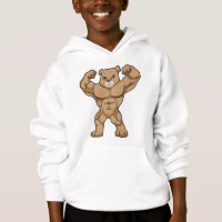 Bear as Bodybuilder with big Muscles