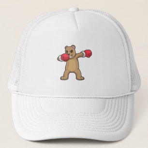 Bear as Boxer at Boxing & Hip Hop Dance Dab Trucker Hat