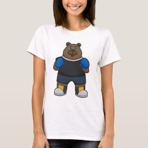 Bear as Boxer with Boxing gloves T-Shirt