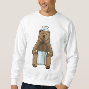 Bear as Cook with Cooking pot Sweatshirt