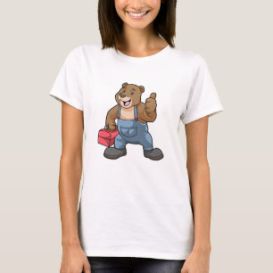 Bear as Craftsman with Tool box T-Shirt