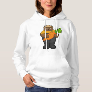 Bear as Farmer with Carrot Hoodie