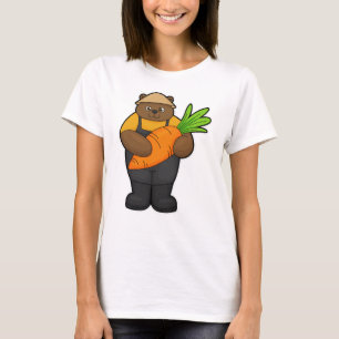 Bear as Farmer with Carrot T-Shirt