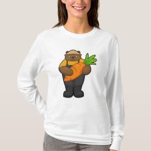 Bear as Farmer with Carrot T-Shirt