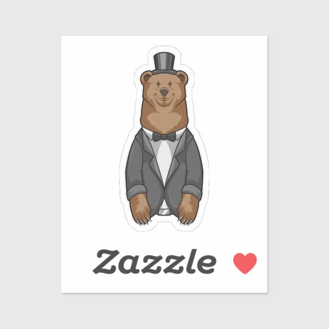 Bear as Groom with Jacket (Sheet)