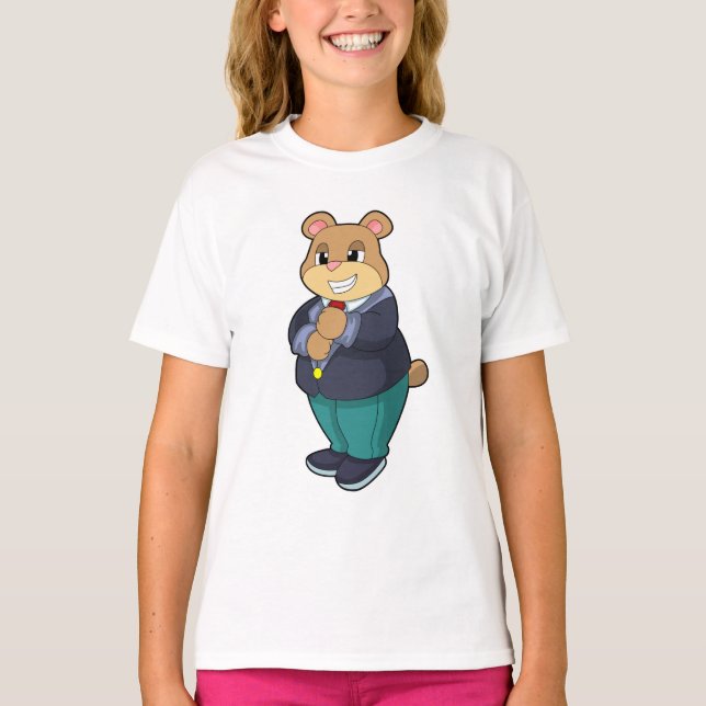 Bear as Groom with Suit T-Shirt (Front)