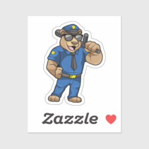 Bear as Police officer with Baton