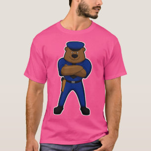 Bear as Police officer with Gun T-Shirt