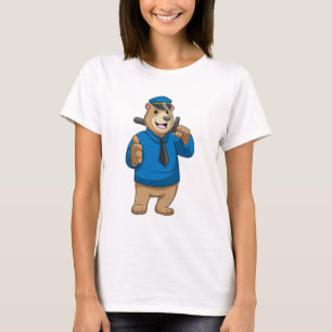 Bear as Police officer with Police hat T-Shirt