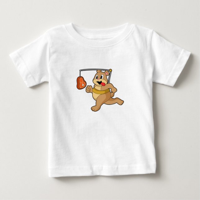 Bear as Runner Baby T-Shirt (Front)