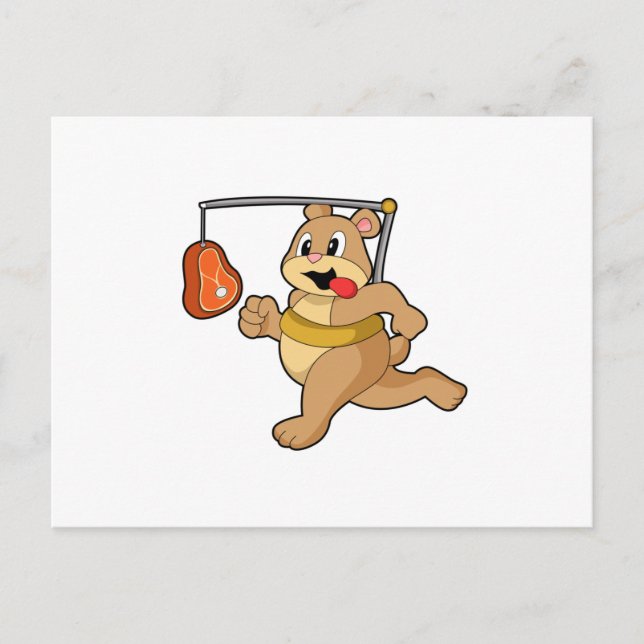 Bear as Runner Postcard (Front)