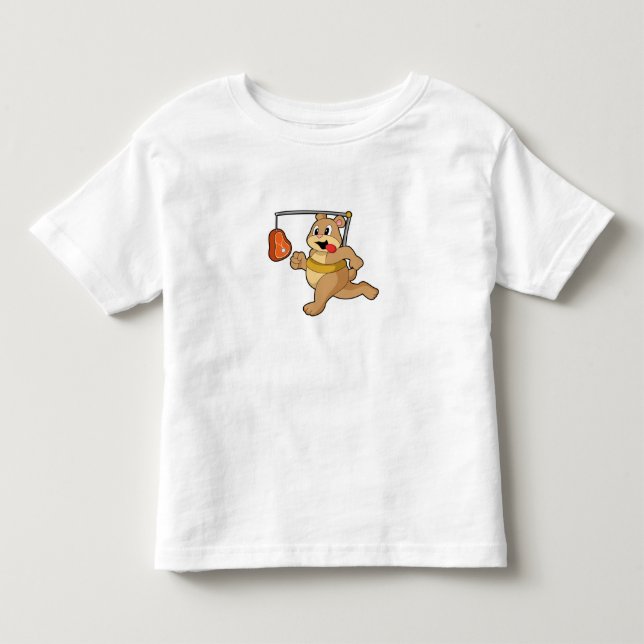 Bear as Runner Toddler T-Shirt (Front)