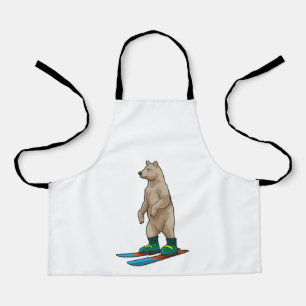 Bear as Skier with Ski Apron