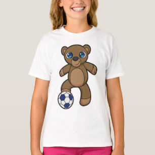 Bear as Soccer player with Soccer ball T-Shirt