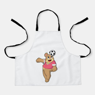 Bear as Soccer player with Soccer.PNG Apron