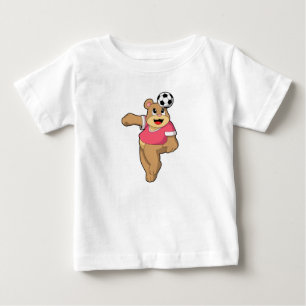 Bear as Soccer player with Soccer.PNG Baby T-Shirt