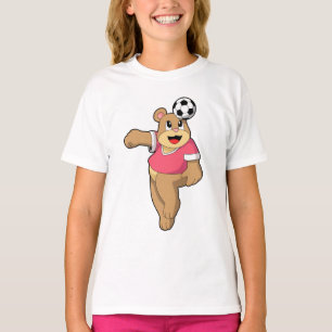 Bear as Soccer player with Soccer.PNG T-Shirt