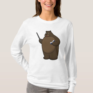 Bear as Teacher with Book & Pointer T-Shirt