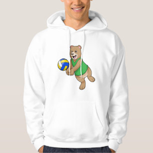 Bear as Volleyball player with Volleyball Hoodie