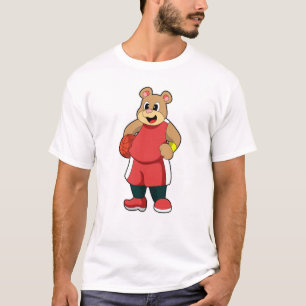 Bear at Basketball Sports T-Shirt