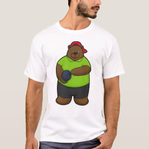 Bear at Bowling with Bowling ball T-Shirt