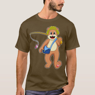Bear at Fishing with Fishing rod 1 T-Shirt